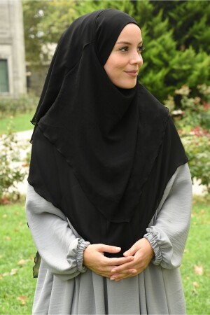 Hijab Medium Size Ready Made Chiffon Soufflé Khimar 253 - Nowa Scarf