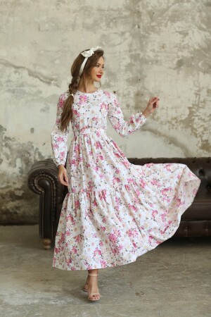 Hijab Pink Daisy Dress KK1002T - KÜÇÜĞÜM BUTİK