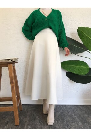 Hijab Scuba Bell Skirt White - Cng Moda