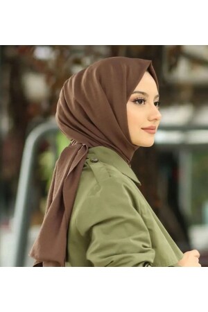 Hijab Women's Cotton Crash Jazz Shawl Acıkahve - Trablus