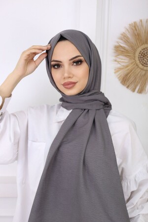 Hijab Women's Cotton Crash Jazz Shawl Dark Gray - Har-Um Ticaret