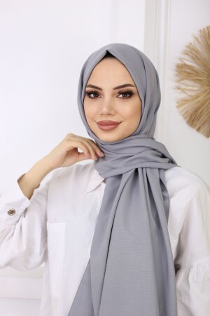 Hijab Women's Cotton Crash Jazz Shawl Light Gray - Har-Um Ticaret