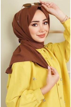 Hijab Women's Cotton Jazz Shawl Brown - Har-Um Ticaret