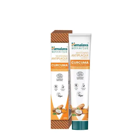 Himalaya Botanique Whitening Antiplaque Curcuma Toothpaste (75 ml, Mint) - Himalaya