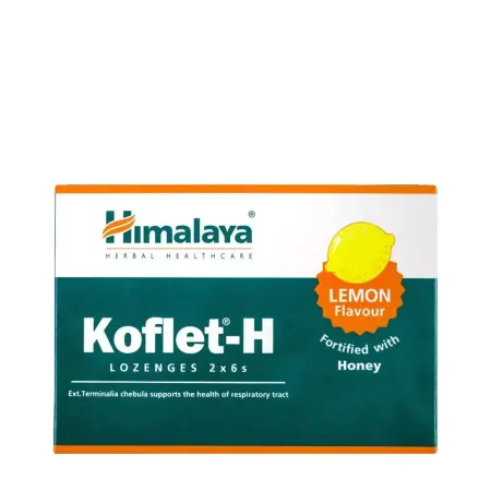 Himalaya Koflet-H (12 lozenges, Lemon) - Himalaya