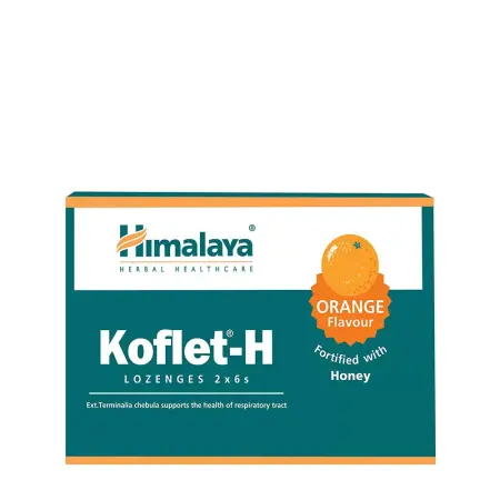 Himalaya Koflet-H (12 lozenges, Orange) - Himalaya