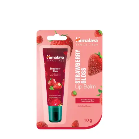 Himalaya Lip Balm (10 g, Strawberry) - Himalaya
