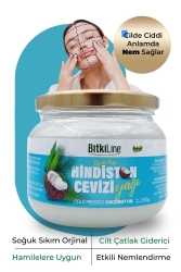 Hindistan Cevizi Yağı 250 ml Soğuk Sıkım Organik Cilt Nemlendirme ST02286 - Bitkiline