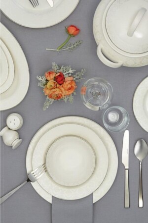 Hira 60 Piece Dinner Set for 12 People 600. 15. 01. 0014 - Emsan