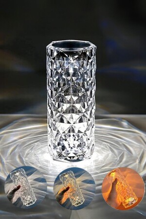 Hl-004 Crystal 5v Rechargeable Table Lamp Led Touch 3 Color Acrylic HL-004 - HANGAST