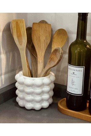 H&m Home Model White Bubble Vase - Derinia