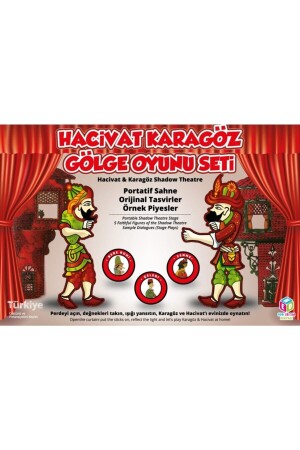 Hobby Wooden Hacivat Karagöz Shadow Play Set Theater Game hacivat667882 - TELSA