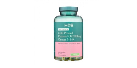 Hochkonzentriertes, kaltgepresstes Leinsamenöl Omega 3-6-9 - POWERBODY