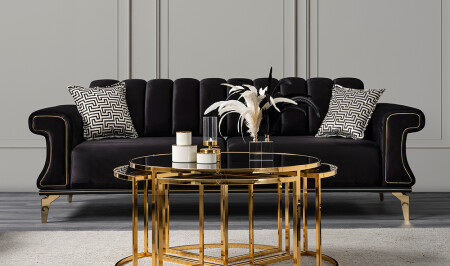 Holly Gold Sofa - Cadde Yıldız