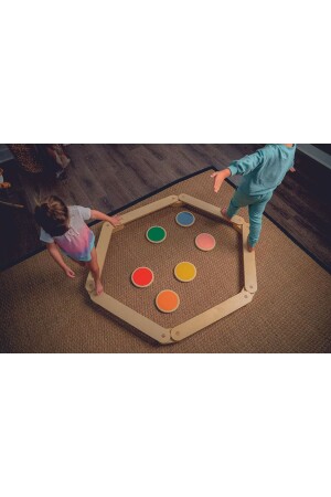 Hölzerner Schwebebalken - Balancebrett - Spielzeug - Aktivitätsspielzeug - Holzspielzeug - Montessori-Spielzeug - Wudie