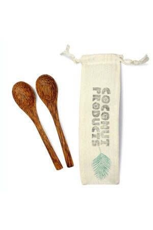 Holzlöffel 2 Stück Schüssellöffel JDA00088 - Coconut Products