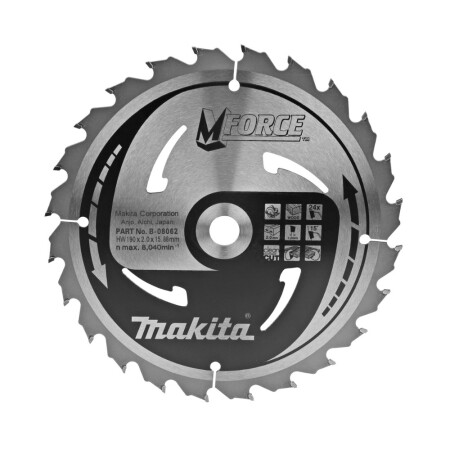 Holztrennscheibe MAKITA 190x15,88x2,0mm 24T 15° - Makita Accessories