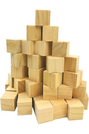 Holzwürfelblöcke 2cmx2cmx2cm 100 Stück Naturholzwürfel - Venfa