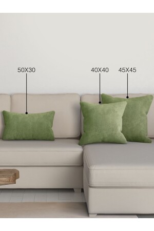 Home Daily Series Olive Leaf Color Throw Pillow Pillowcase - Perle