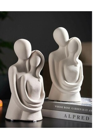 Home Decor Dekorative umarmende Paar-Liebhaber-Skulptur-Figuren-Zubehör - Kaktüsbutik