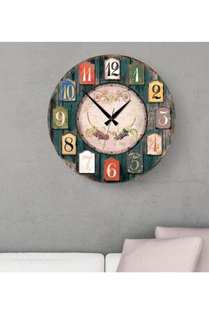 Home Decorative Retro 45cm MDF Wall Clock Bitmayan77438 - Bk Gift