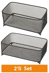Home Derk Obstkorb 2er-Set Schwarz (Limitierte Edition) 7746903-5137 - Venon