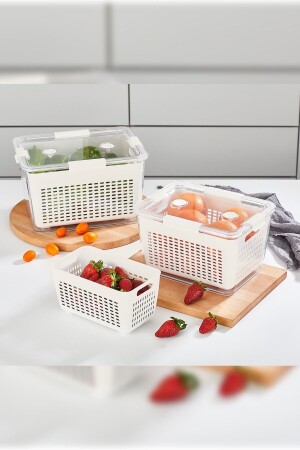 Home Lavin 3-Piece 2-4-7 Liter Storage Container 800. 017 - Selka