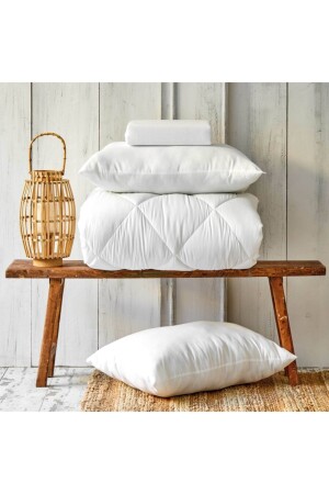 Home Microfiber Royal Double Duvet 2 Pieces Silicone Pillow kr7663 - Karaca