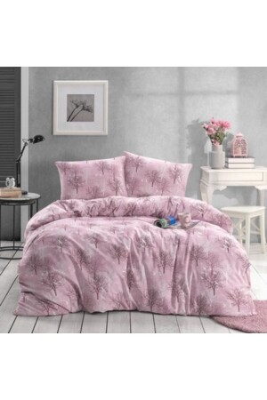 Home Powder Tree Pattern Luxury Cotton Double Duvet Cover Set - Set double duvet cover set - Lotusline