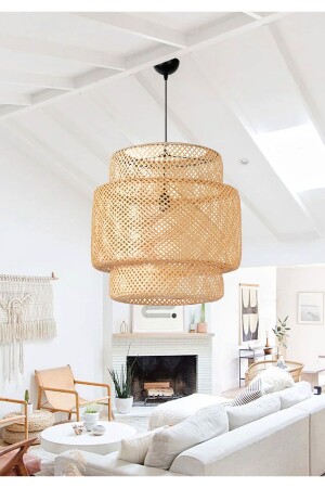 Homing Bamboo Wicker Pendant Lamp Exclusive 3564-1 - HOMİNG