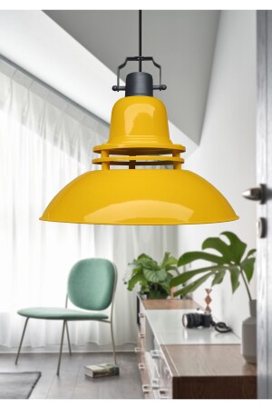 Homing Industrial Retro Yellow Metal Large Size Pendant Lamp Cafe Restaurant AYD-3668 - HOMİNG