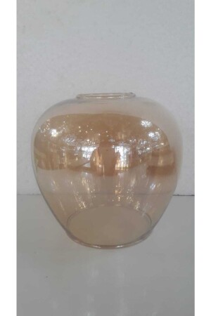 Honey Color Oval Dome Chandelier Glass E27 (medium diameter 13 cm, length 12.5 cm) A02062301 - ADA AVİZE