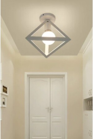 Honeycomb New Style Detailliertes rustikales Modell Triangle Single Floor Kronleuchter 0084-BLKPLAFONYERUCGEN - Lambadar