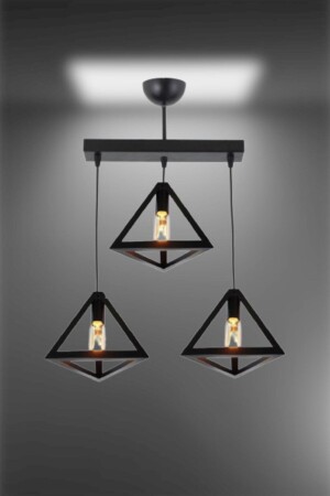 Honeycomb New Style Rustikales Modell Dreieck Doppelpendelleuchte Kronleuchter LMBDR0084-UCGENKUP - Lambadar