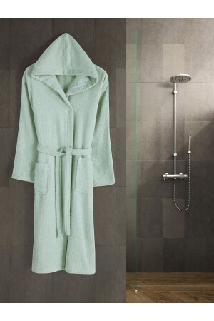 Hooded Curly Large Bathrobe eym-1004 - Eymir Home Collection