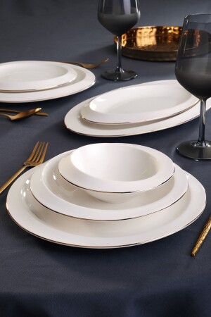Horizon 27 Piece Gold Dinner Set for 6 Persons 153. 03. 06. 7651 - Karaca