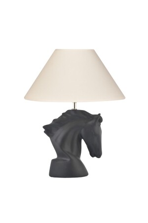 Horse Ceramic Black Lampshade - Yalılı Seramik