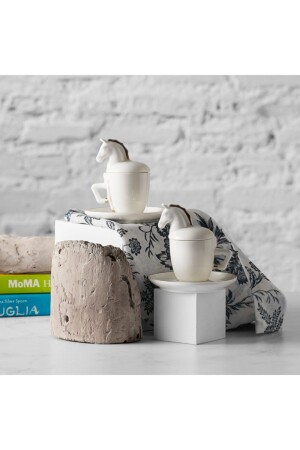 Horse Coffee Cup Set for 2 Person 153. 03. 07. 9866 - Karaca
