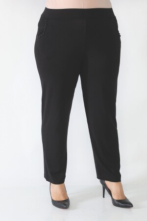 Hose aus Lycra-Stoff in Übergröße - Şahbaz