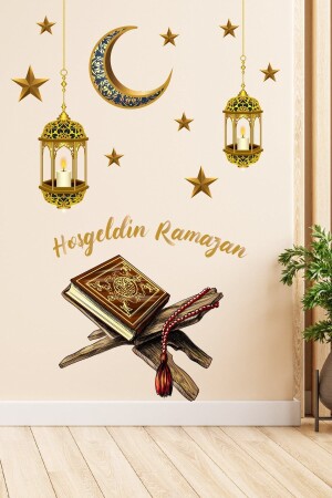 Hoşgeldin Ramazan Ay Yıldız Set Sticker - 212Shop