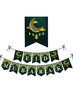 Hoşgeldin Ramazan Eid Mubarak Banner- Islamic Decorations- Banner Eid Mubarak Iyi Bayramlar 190cm - Parti Dolabı