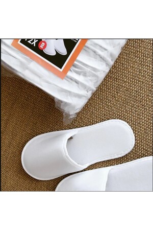 Hotel Slippers Disposable Towel White (10 Pairs) - Chochili