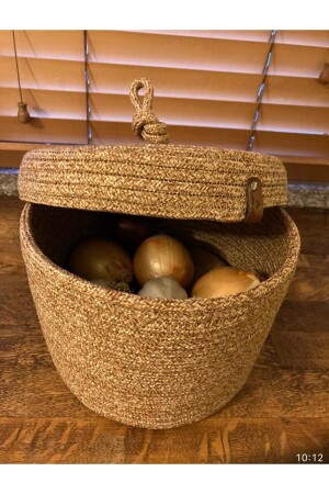 House - Hand Woven - Multi-Purpose Basket - Bathroom and Kitchen Organizer - Bevez Home