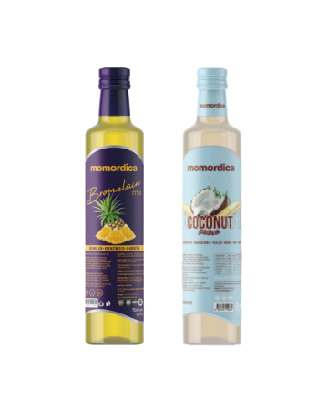 2er-Set – Momordica Bromelain Mix (mit Coenzym Q10 und L-Carnitin angereichert) & Momordica Coconut Mix – 250 ml - MOMORDİCA