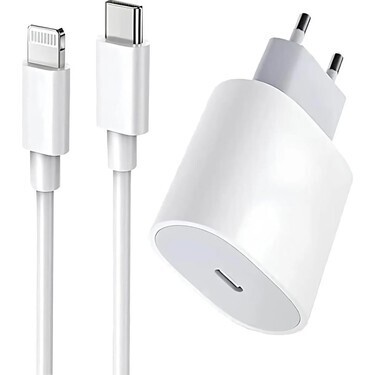 3er-Aktionsset – Schnellladegerät mit Adapter & Kabel, kompatibel mit allen iPhone-Serien (Plus / 6 / 7 / 8 / X / 11 / 12 / 13 / 14 / Pro / Pro Max) - Apple