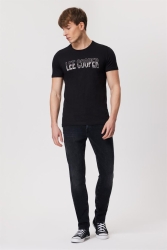Huge Erkek O Yaka T-shırt Siyah 222 LCM 242079 - Lee Cooper
