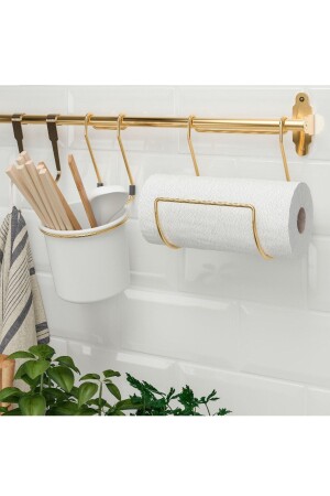 HULTARP Papierhandtuchhalter, messingfarben, gold, 19 cm 462840 - IKEA