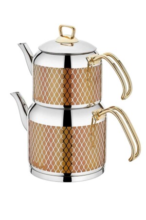 Hüma Decorated Gold Teapot No:4 2019ST000000895 - SILA