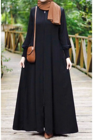Hüma Sultan Mevlana Flared Abaya Black - Suhneva