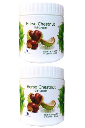 Hunca At Kestanesi Kremi 2x500 Ml Horse Chestnut Gel - Cream - Hunca